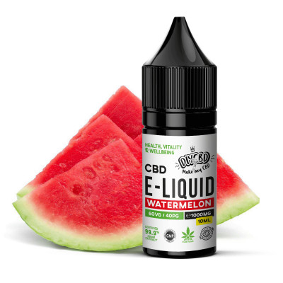 1000MG - WATERMELON - 10ML - CBD ELIQUID & VAPE OIL | 60 VG / 40 PG - £14.99